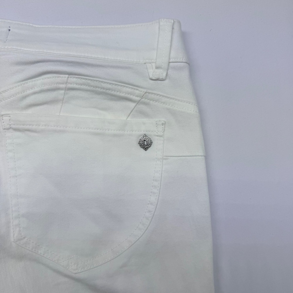 Democracy Ab solution White Straight Leg Jeans Womens 10 Stretch Denim - Picture 5 of 10